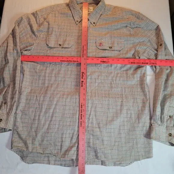 Fjall Raven Mens Plaid Button Down Shirt 2XL XX Large Forest Flannel - Picture 9 of 16